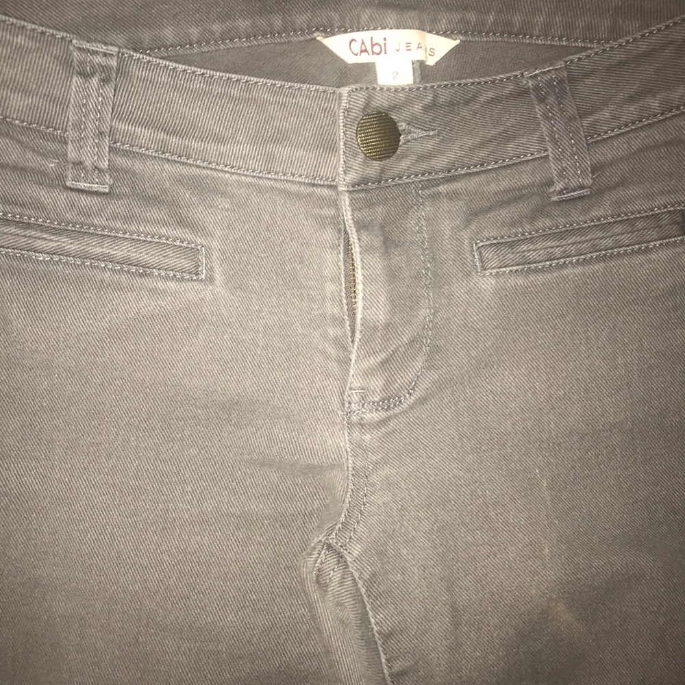 Skinny jeans with ankle zippers